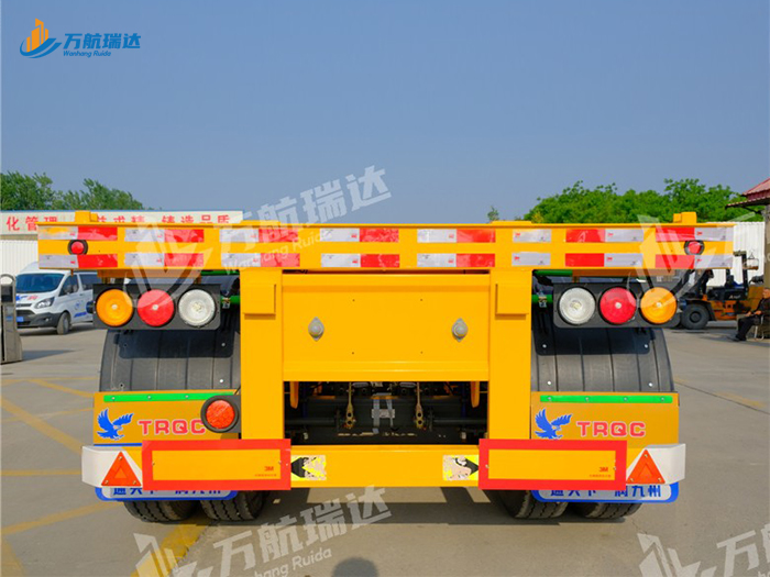 直梁式骨架运输半挂车