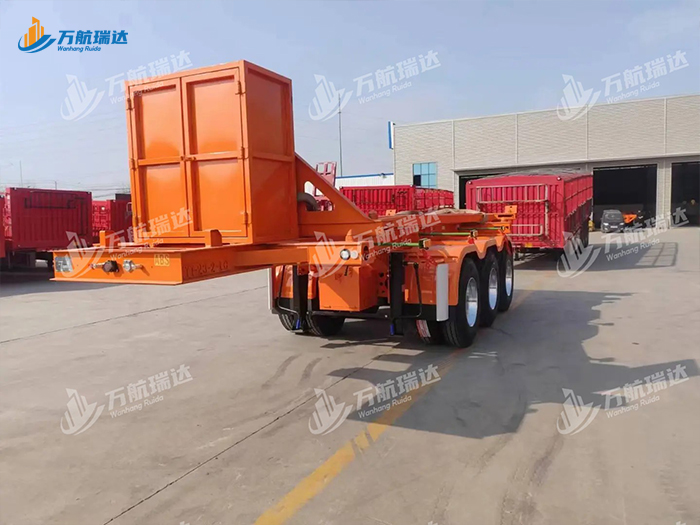 直梁式骨架运输半挂车