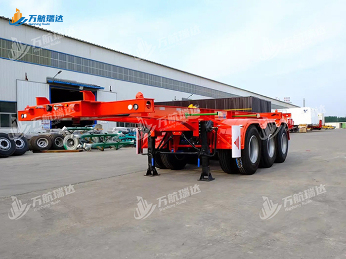 直梁式骨架运输半挂车