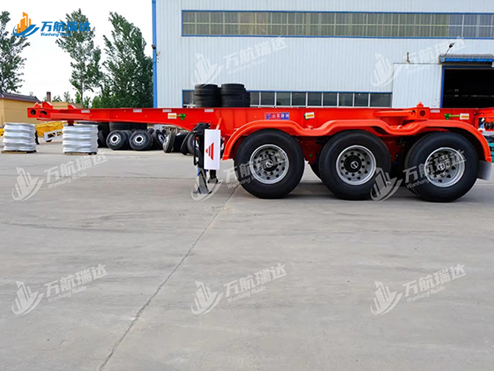 直梁式骨架运输半挂车