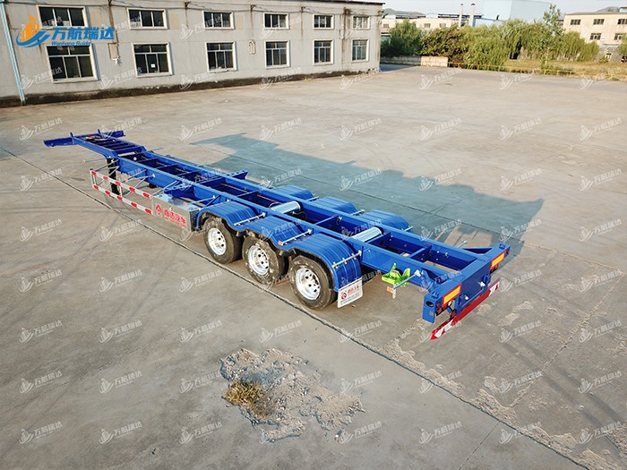 直梁式骨架运输半挂车