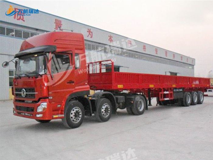 竖瓦楞栏板半挂车