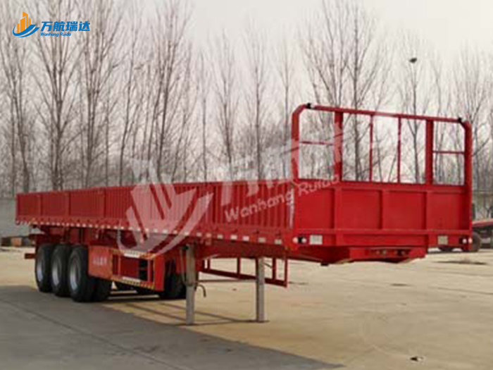 竖瓦楞栏板半挂车