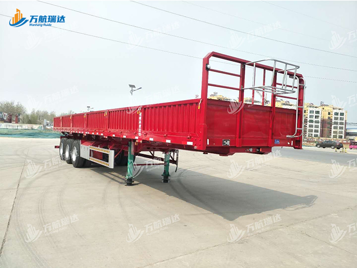 竖瓦楞栏板半挂车