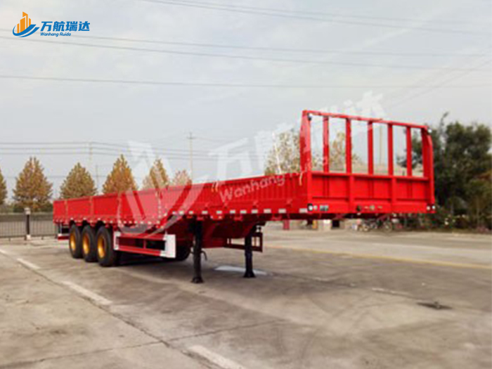 竖瓦楞栏板半挂车