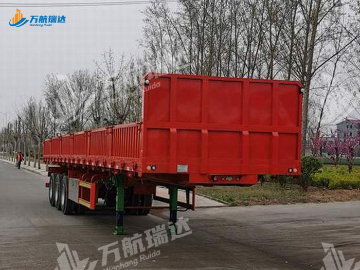 竖瓦楞栏板半挂车