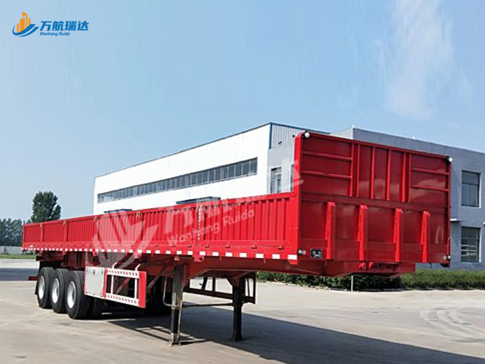 竖瓦楞栏板半挂车