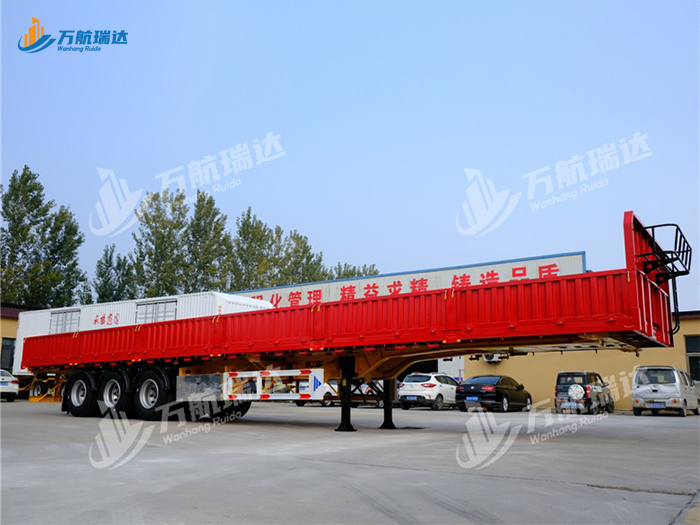 竖瓦楞栏板半挂车