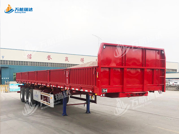 竖瓦楞栏板半挂车