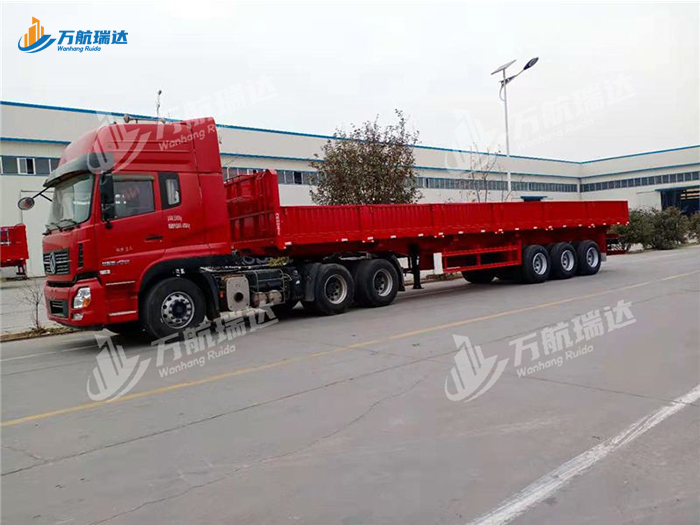 竖瓦楞栏板半挂车