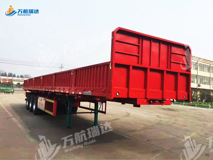 竖瓦楞栏板半挂车