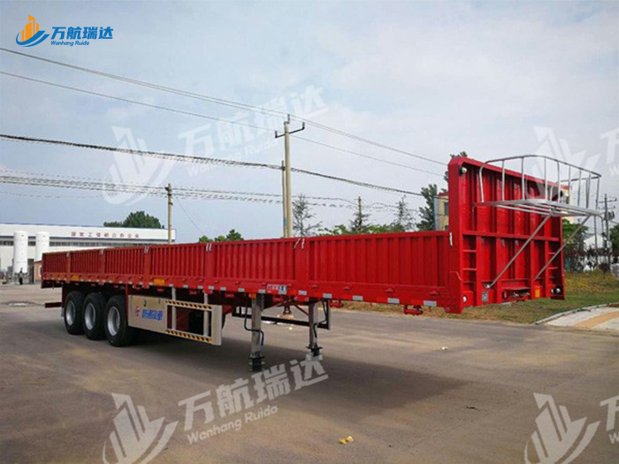 竖瓦楞栏板半挂车