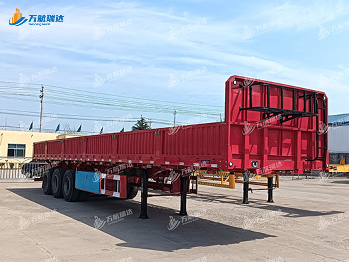 竖瓦楞栏板半挂车