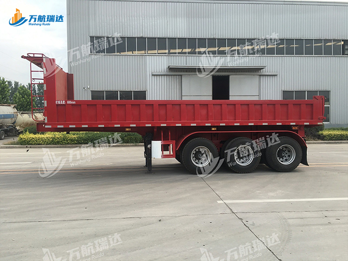 平板式栏板半挂车