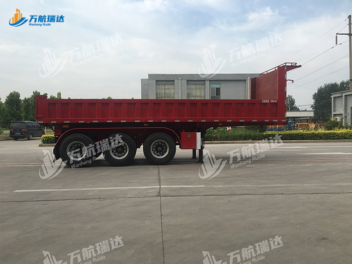 平板式栏板半挂车