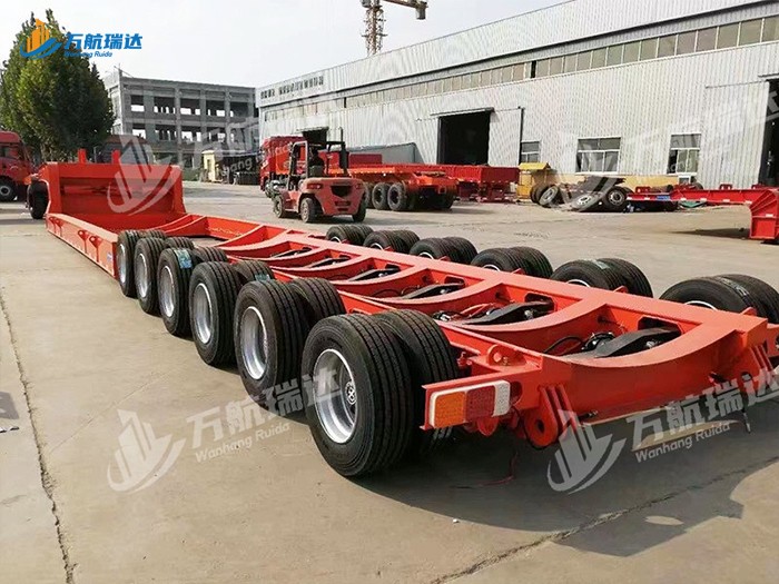 轴线低平板运输半挂车