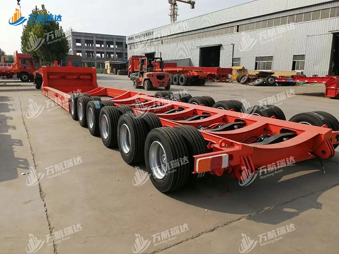 轴线低平板运输半挂车