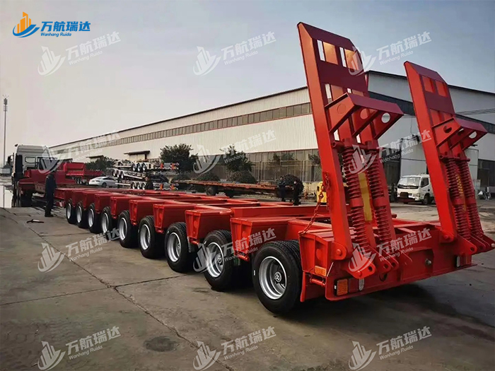 轴线低平板运输半挂车