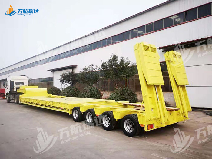 轴线低平板运输半挂车