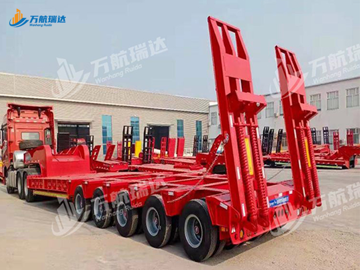 轴线低平板运输半挂车
