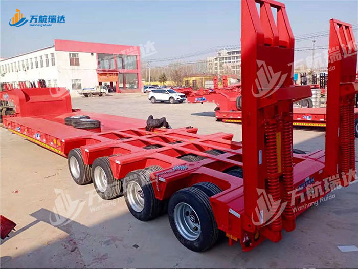 轴线低平板运输半挂车