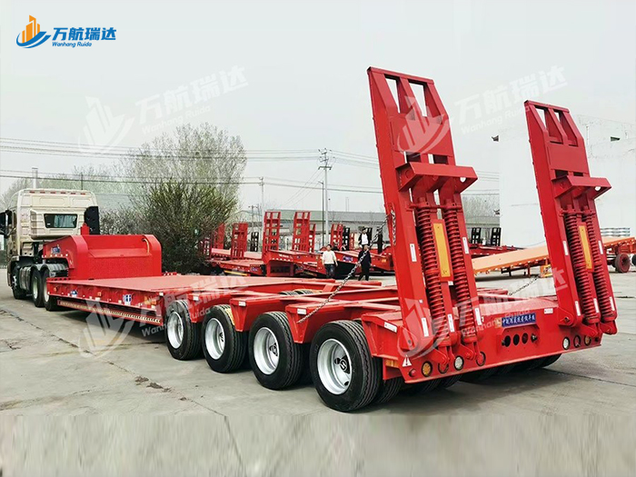轴线低平板运输半挂车