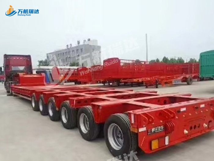 轴线低平板运输半挂车