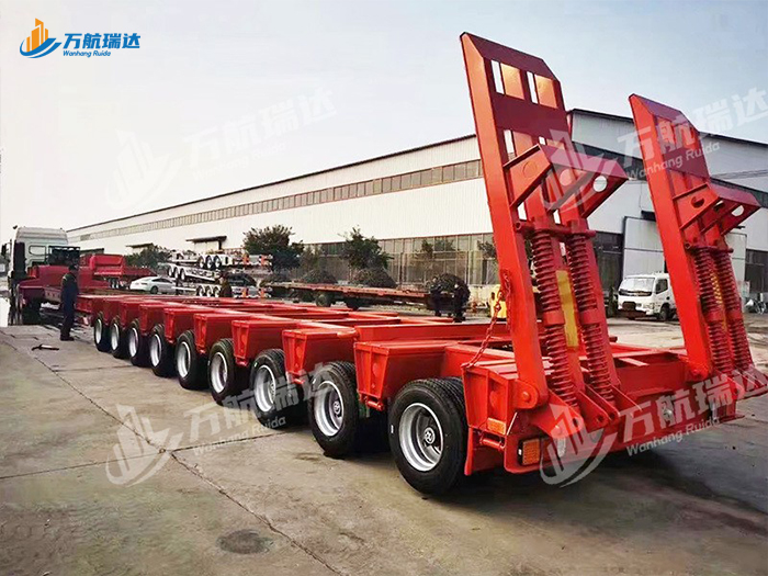 轴线低平板运输半挂车