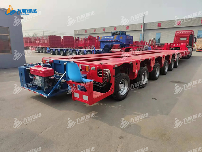 轴线低平板运输半挂车