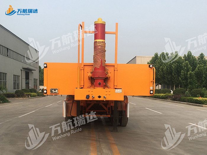 平板式后翻自卸半挂车