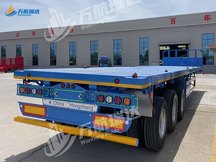 带档平板运输半挂车