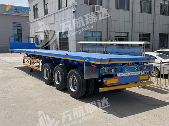 带档平板运输半挂车