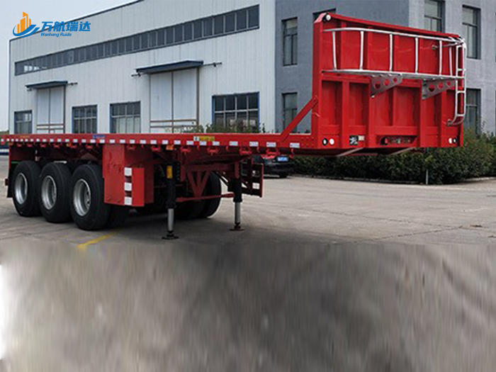 带档平板运输半挂车