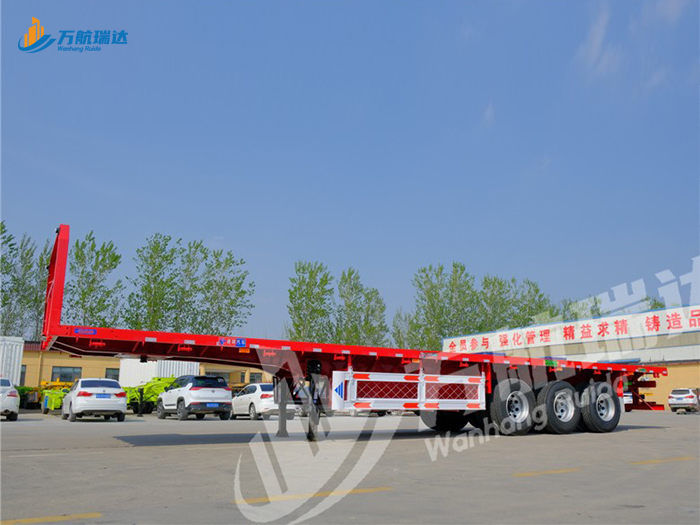带档平板运输半挂车