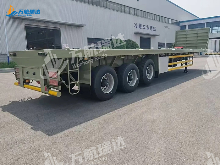 带档平板运输半挂车