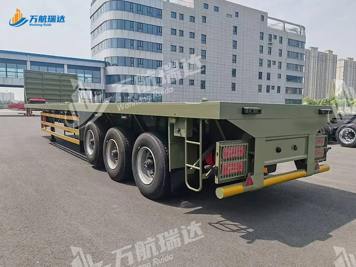 带档平板运输半挂车