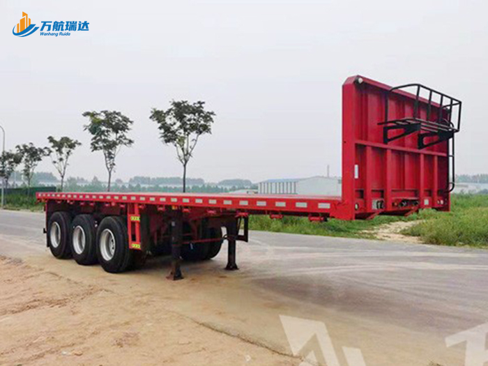带档平板运输半挂车