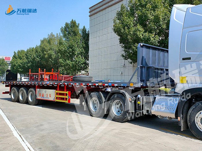 带档平板运输半挂车