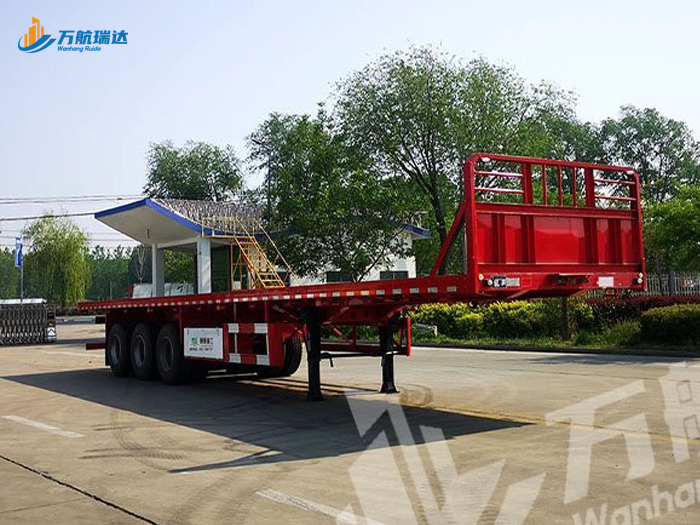 带档平板运输半挂车