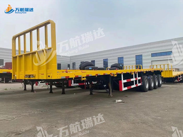 带档平板运输半挂车