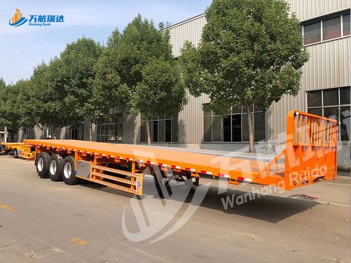 带档平板运输半挂车