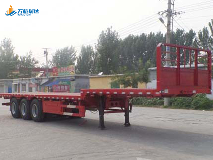 带档平板运输半挂车