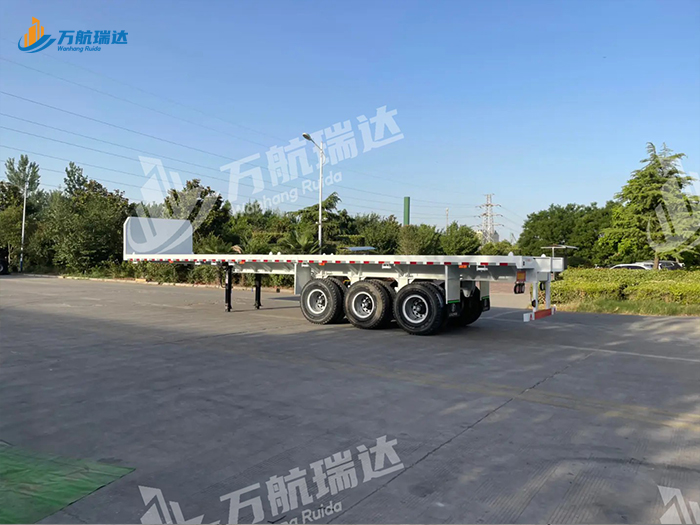 带档平板运输半挂车