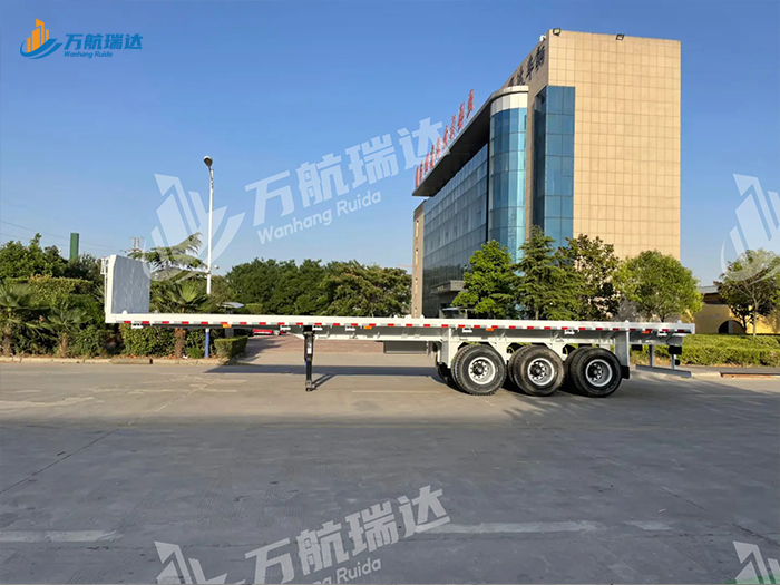 带档平板运输半挂车