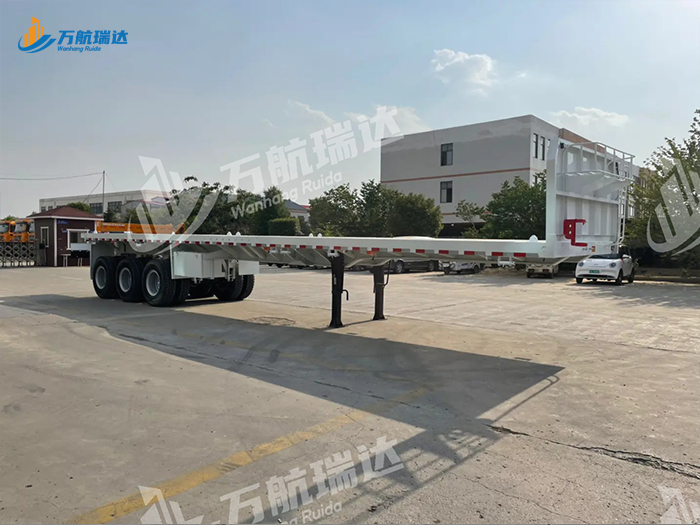 带档平板运输半挂车