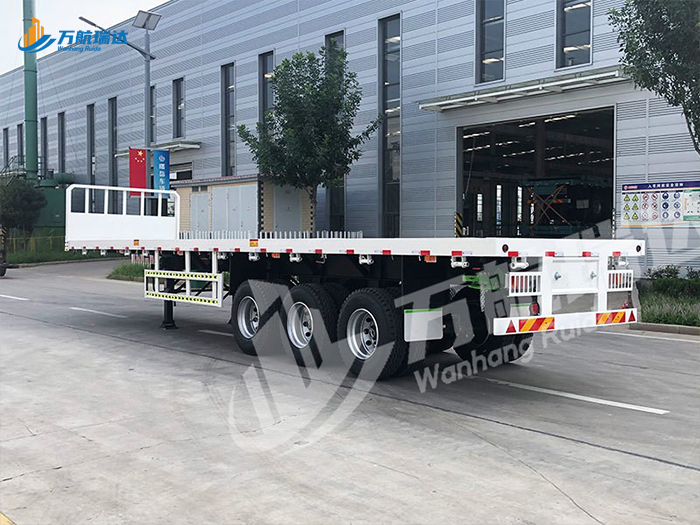 带档平板运输半挂车