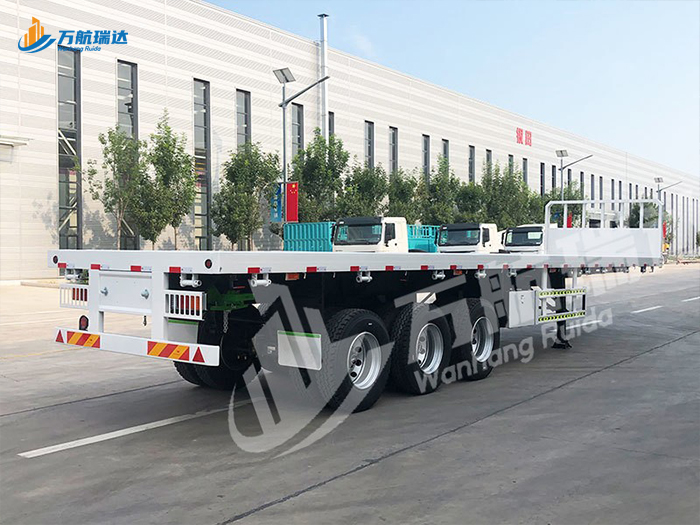 带档平板运输半挂车