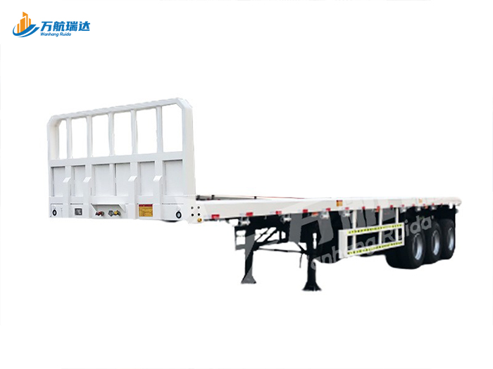 带档平板运输半挂车