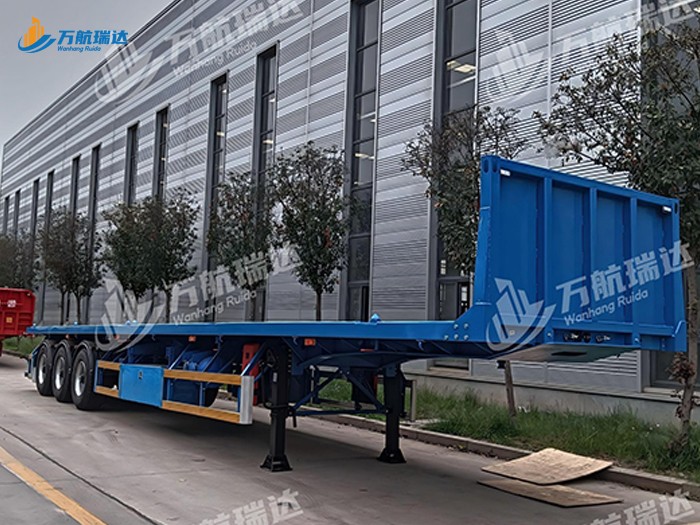 带档平板运输半挂车