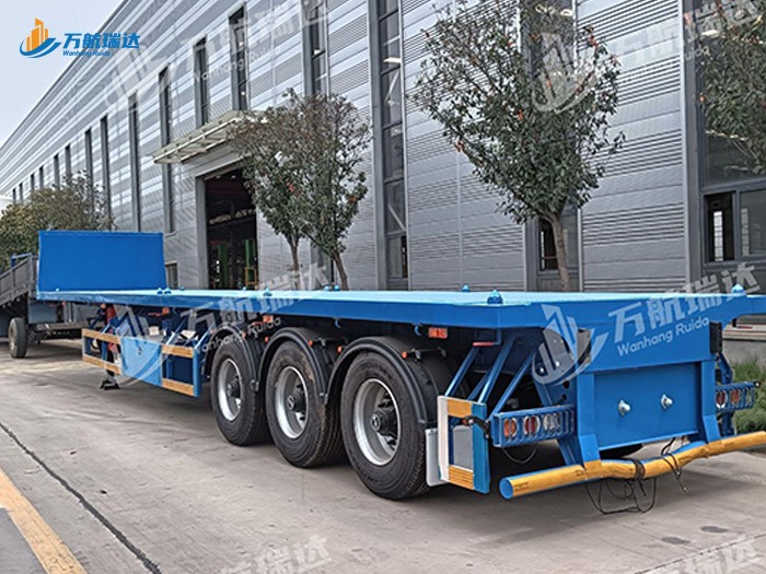 带档平板运输半挂车